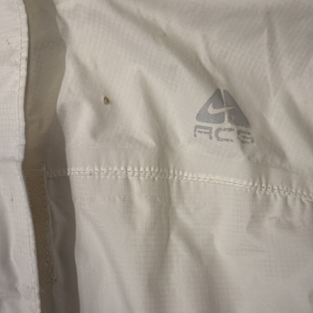 Y2K Nike ACG Fit Storm 3 Jacket‎ Sz Small S Full Zip Fair Condition White - Picture 2 of 16